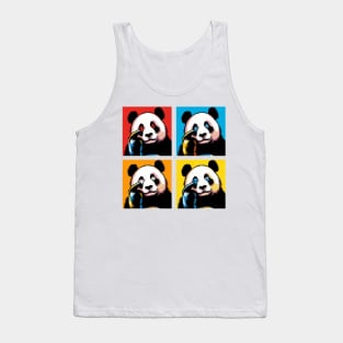 Pop Mocking Panda - Funny Panda Art Tank Top